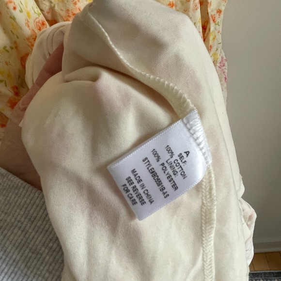 ARULA Cream Maxi Dress with Pink and Orange Floral Print - Picture 7 of 9